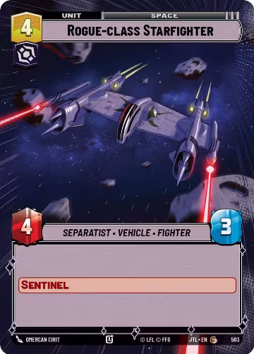 Rogue-class Starfighter (Hyperspace) (503), Jump to Lightspeed — Star Wars card price