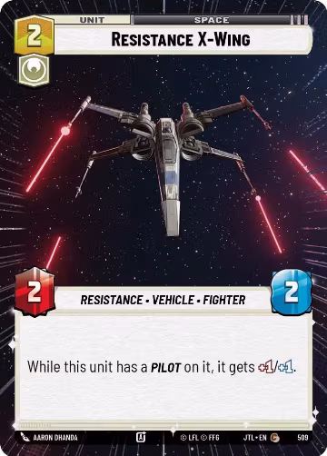 Resistance X-Wing (Hyperspace) (509), Jump to Lightspeed — Star Wars card price