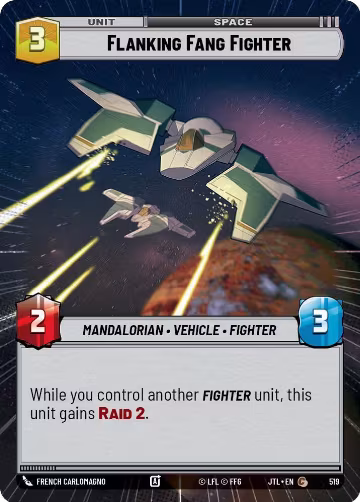 Flanking Fang Fighter (Hyperspace) (519), Jump to Lightspeed — Star Wars card price