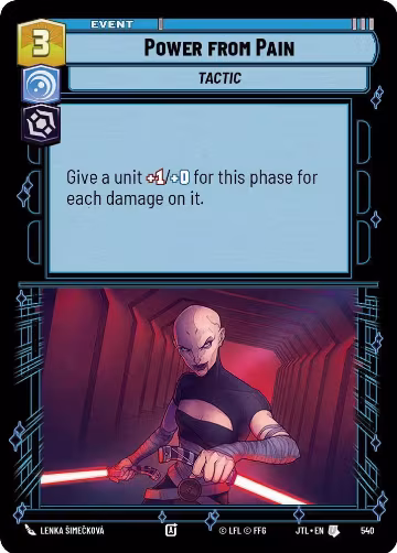 Power from Pain (Foil) (540), Jump to Lightspeed — Star Wars card price