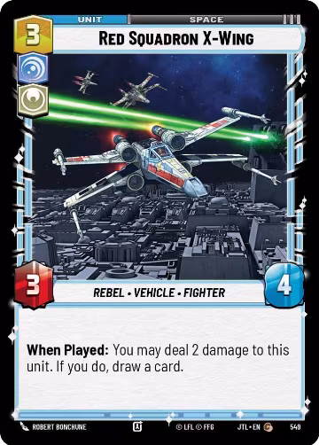 Red Squadron X-Wing (Foil) (549), Jump to Lightspeed — Star Wars card price