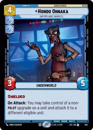 Hondo Ohnaka - Superfluous Swindler (Foil) (554), Jump to Lightspeed — Star Wars card price