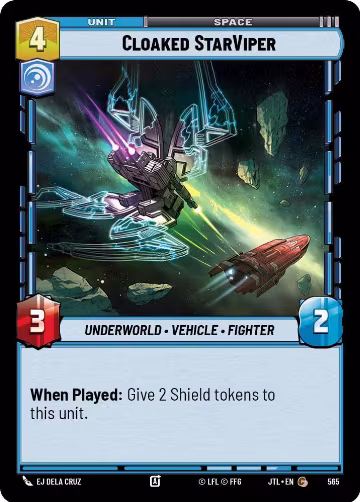 Cloaked StarViper (Foil) (565), Jump to Lightspeed — Star Wars card price