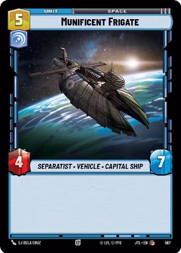 Munificent Frigate (Foil) (567), Jump to Lightspeed — Star Wars card price