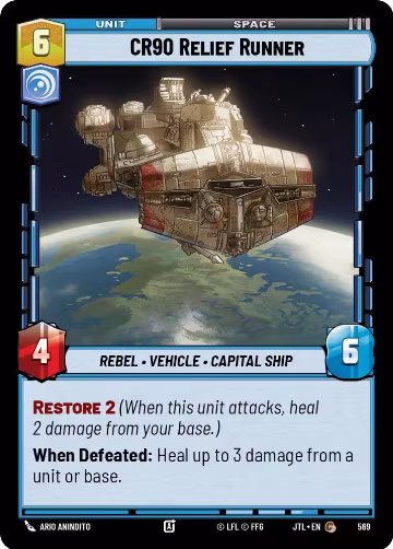 CR90 Relief Runner (Foil) (569), Jump to Lightspeed — Star Wars card price
