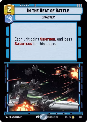 In the Heat of Battle (Foil) (575), Jump to Lightspeed — Star Wars card price