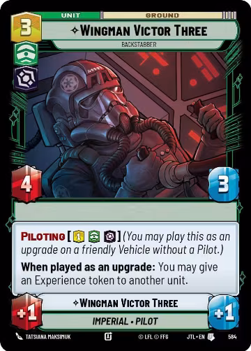 Wingman Victor Three - Backstabber (Foil) (584), Jump to Lightspeed — Star Wars card price