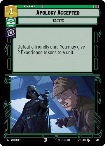 Apology Accepted (Foil) (589), Jump to Lightspeed — Star Wars card price