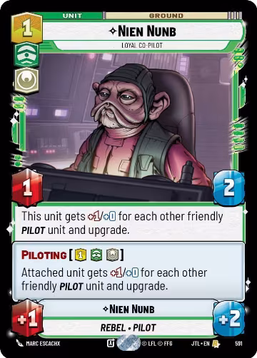 Nien Nunb - Loyal Co-Pilot (Foil) (591), Jump to Lightspeed — Star Wars card price