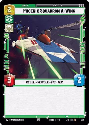 Phoenix Squadron A-Wing (Foil) (593), Jump to Lightspeed — Star Wars card price