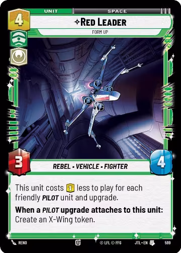 Red Leader - Form Up (Foil) (599), Jump to Lightspeed — Star Wars card price