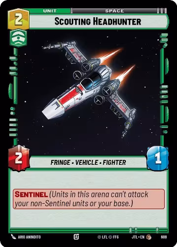 Scouting Headhunter (Foil) (608), Jump to Lightspeed — Star Wars card price
