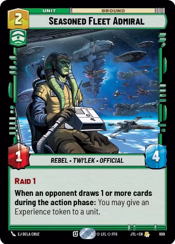 Seasoned Fleet Admiral (Foil) (609), Jump to Lightspeed — Star Wars card price