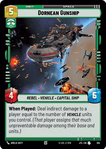 Dornean Gunship (Foil) (614), Jump to Lightspeed — Star Wars card price