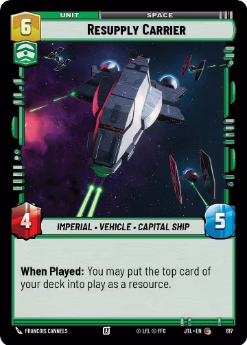 Resupply Carrier (Foil) (617), Jump to Lightspeed — Star Wars card price