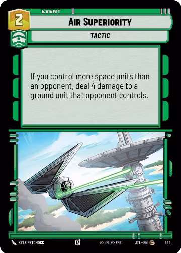 Air Superiority (Foil) (623), Jump to Lightspeed — Star Wars card price