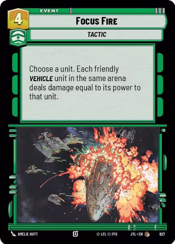 Focus Fire (Foil) (627), Jump to Lightspeed — Star Wars card price