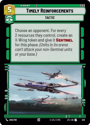 Timely Reinforcements (Foil) (628), Jump to Lightspeed — Star Wars card price