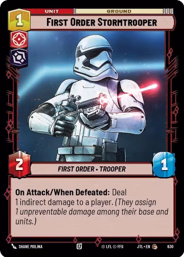 First Order Stormtrooper (Foil) (630), Jump to Lightspeed — Star Wars card price