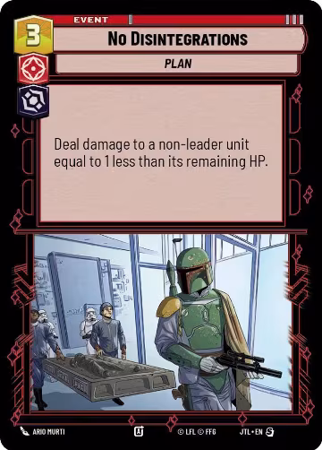 No Disintegrations (Foil) (642), Jump to Lightspeed — Star Wars card price