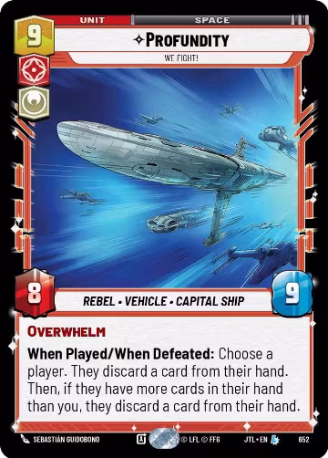 Profundity - We Fight! (Foil) (652), Jump to Lightspeed — Star Wars card price