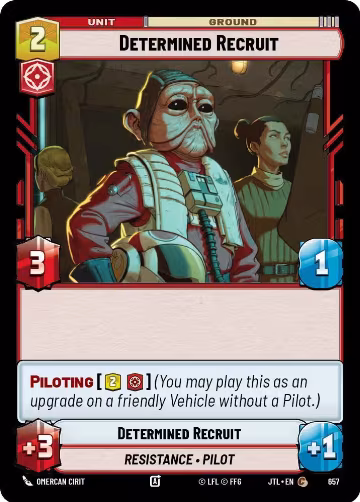 Determined Recruit (Foil) (657), Jump to Lightspeed — Star Wars card price