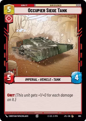 Occupier Siege Tank (Foil) (665), Jump to Lightspeed — Star Wars card price