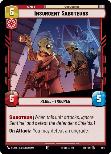 Insurgent Saboteurs (Foil) (666), Jump to Lightspeed — Star Wars card price
