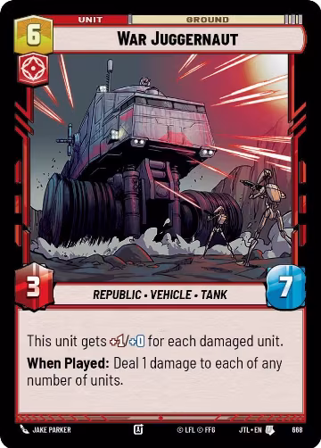 War Juggernaut (Foil) (668), Jump to Lightspeed — Star Wars card price