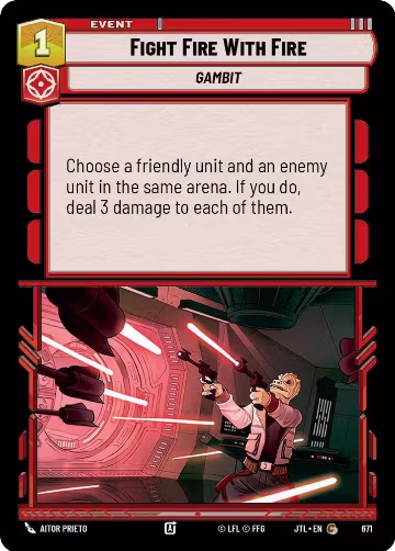Fight Fire With Fire (Foil) (671), Jump to Lightspeed — Star Wars card price