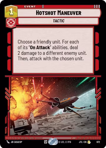 Hotshot Maneuver (Foil) (672), Jump to Lightspeed — Star Wars card price