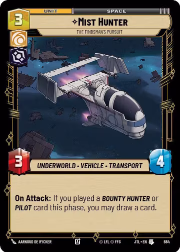 Mist Hunter - The Findsman's Pursuit (Foil) (684), Jump to Lightspeed — Star Wars card price