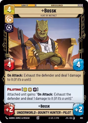 Bossk - Hunt By Instinct (Foil) (685), Jump to Lightspeed — Star Wars card price