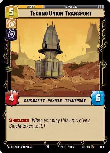 Techno Union Transport (Foil) (688), Jump to Lightspeed — Star Wars card price