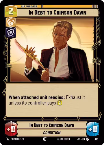 In Debt to Crimson Dawn (Foil) (690), Jump to Lightspeed — Star Wars card price