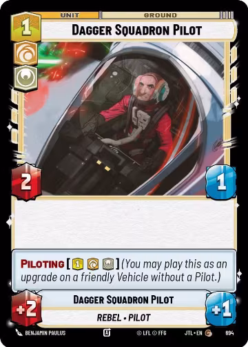 Dagger Squadron Pilot (Foil) (694), Jump to Lightspeed — Star Wars card price