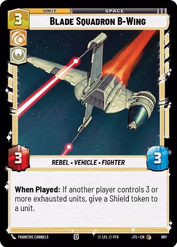 Blade Squadron B-Wing (Foil) (697), Jump to Lightspeed — Star Wars card price