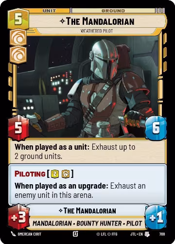 The Mandalorian - Weathered Pilot (Foil) (708), Jump to Lightspeed — Star Wars card price