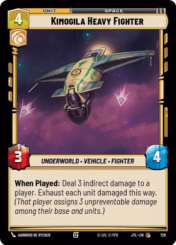Kimogila Heavy Fighter (Foil) (720), Jump to Lightspeed — Star Wars card price
