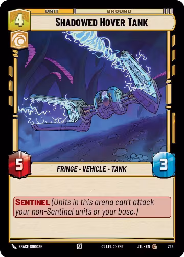 Shadowed Hover Tank (Foil) (722), Jump to Lightspeed — Star Wars card price