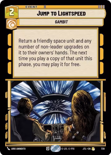 Jump to Lightspeed (Foil) (730), Jump to Lightspeed — Star Wars card price