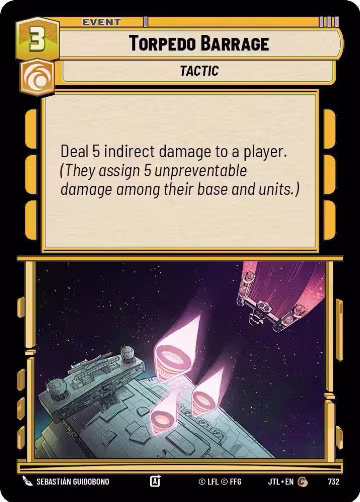 Torpedo Barrage (Foil) (732), Jump to Lightspeed — Star Wars card price