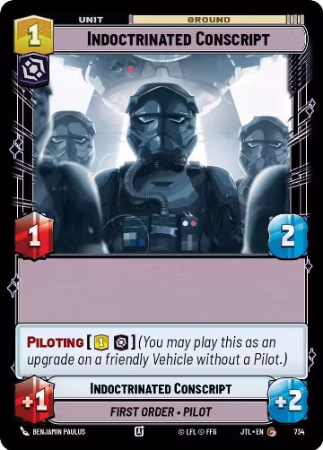 Indoctrinated Conscript (Foil) (734), Jump to Lightspeed — Star Wars card price