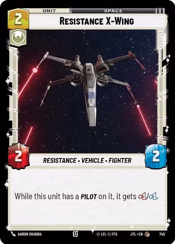 Resistance X-Wing (Foil) (745), Jump to Lightspeed — Star Wars card price