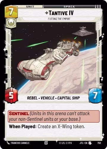 Tantive IV - Fleeing the Empire (Foil) (750), Jump to Lightspeed — Star Wars card price