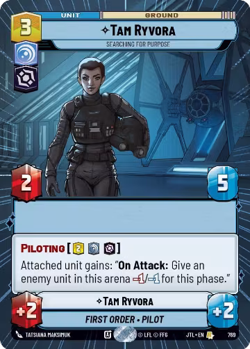 Tam Ryvora - Searching For Purpose (Hyperspace Foil) (769), Jump to Lightspeed — Star Wars card price