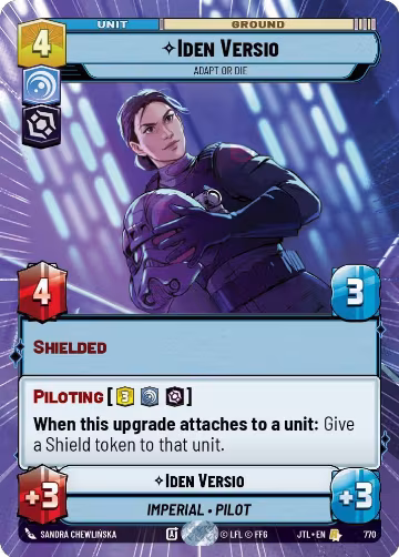 Iden Versio - Adapt or Die (Hyperspace Foil) (770), Jump to Lightspeed — Star Wars card price