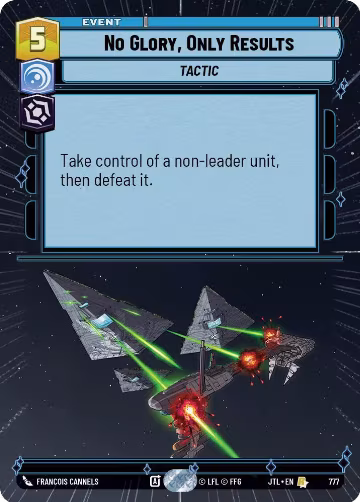 No Glory, Only Results (Hyperspace Foil) (777), Jump to Lightspeed — Star Wars card price
