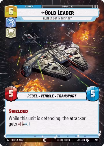 Gold Leader - Fastest Ship in the Fleet (Hyperspace Foil) (788), Jump to Lightspeed — Star Wars card price