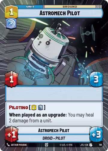 Astromech Pilot (Hyperspace Foil) (791), Jump to Lightspeed — Star Wars card price